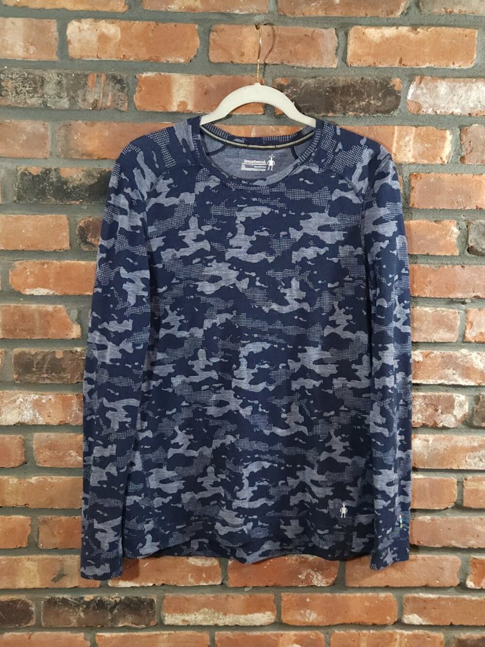Smartwool Classic Thermal Merino Wool Camo Base Layer Crew Outdoor Women's XL - Picture 2 of 7